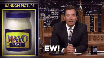 Jimmy Fallon On The Tonight Show With A Jar Of Mayo GIF