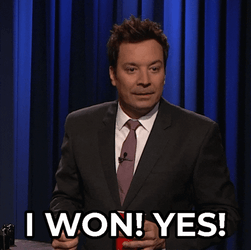 Jimmy Fallon Says I Won Yes GIF