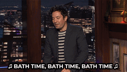 Jimmy Fallon Sings Bath Time Bath Time GIF