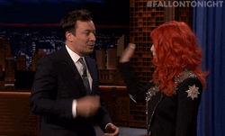Jimmy Fallon Slapping Face GIF