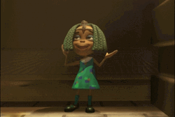Jimmy Neutron Friend Libby Folfax Touching Her Hair GIF
