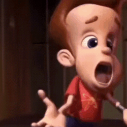 Jimmy Neutron Screaming In Front Of People GIF