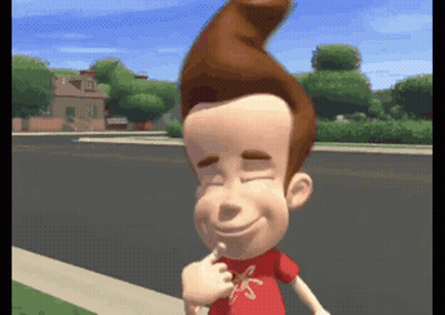 Jimmy Neutron Smiling And Pointing GIF