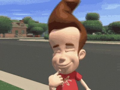 Jimmy Neutron Smiling And Pointing GIF