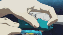 Jin Aizawa Releasing Beyblade GIF