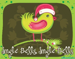 Jingle All The Way Chicken Christmas Hat GIF