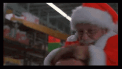 Jingle All The Way Santa Punch Other Santa GIF