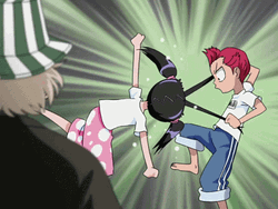 Jinta Hanakari Hair Pull GIF