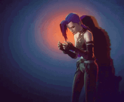 Jinx Arcane Broken Mirror Reflection GIF