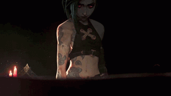 Jinx Arcane Death Stare GIF
