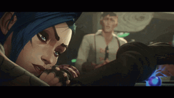 Jinx Arcane Playing Marble GIF