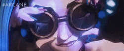 Jinx Arcane Removing Goggles GIF