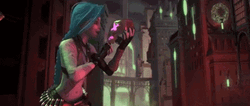 Jinx Blowing Explosions GIF