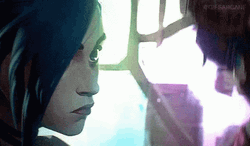 Jinx Blowing Smoke Tip Of Gun GIF