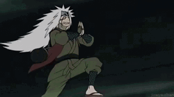 Jiraiya Running In The Field GIF