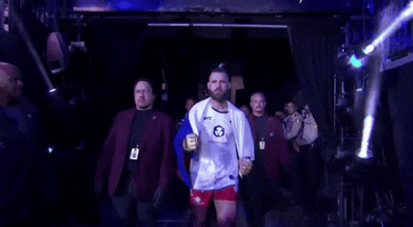 Jiri Prochazka Entrance With Flag GIF