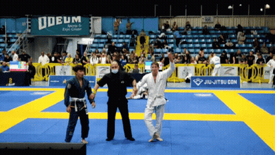 Jiu-Jitsu Tournament In Front Of Odeum Sign GIF