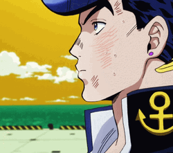 Jjba Josuke Higashikata Thinking GIF