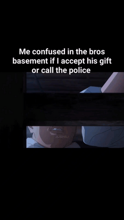 Jjk Me Confused In Bros Basement GIF