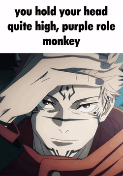 Jjk Sukuna Purple Role Monkey GIF
