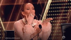 Jlo Giving Flying Kisses GIF