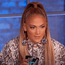 Jlo Sipping From Her Cup GIF