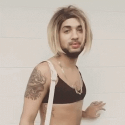 Joanne The Scammer Posing In Lingerie GIF