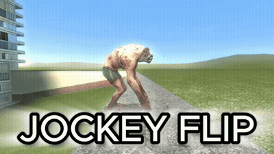 Jockey Flip Zombie Cover GIF