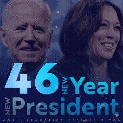 Joe Biden And Kamala Harris 46 Year New President GIF