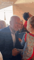 Joe Biden Falling For Cute Kid GIF