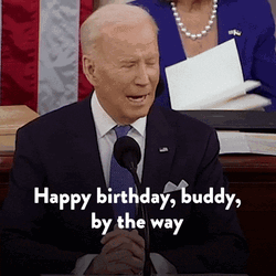 Joe Biden Happy Birthday Buddy GIF