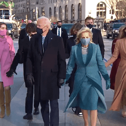 Joe Biden Holding Hands With Wife GIF