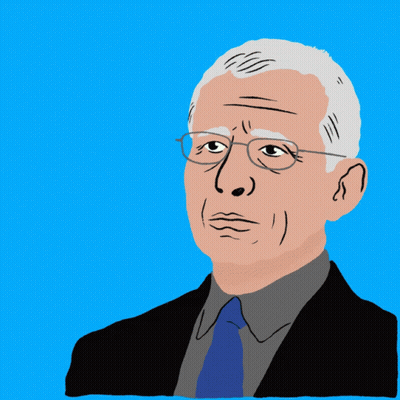 Joe Biden Is Taking It Seriously With A Cartoon Of Him On A Blue Background GIF