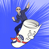 Joe Biden Riding On Inflation Animation