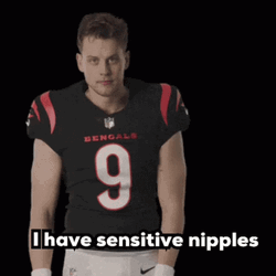 Joe Burrow I Have Sensitive Nipples GIF