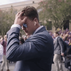 Joe Burrow Player Of Ed Orgeron Wearing Suit GIF