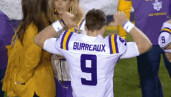 Joe Burrow Pointing Back GIF