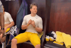 Joe Burrow Shaking Body GIF