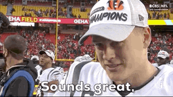 Joe Burrow Sounds Great GIF