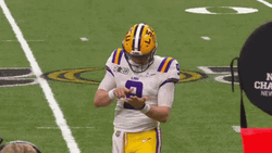 Joe Burrow Tapping Wrist GIF