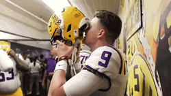 Joe Burrow Wearing Helmet GIF