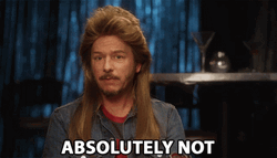 Joe Dirt Shaking Head Absolutely Not GIF