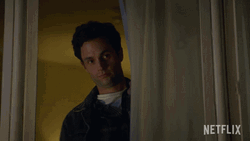 Joe Goldberg Looking At Window GIF