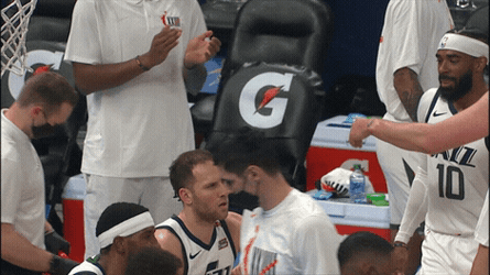 Joe Ingles Rest Drinking GIF