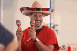 Joe Mexico Dance Maracas GIF