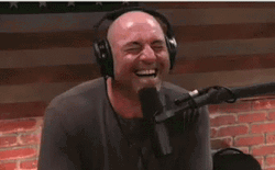 Joe Rogan Laughing Out Podcast GIF
