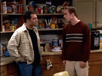 Joe Rogan NewsRadio Fight GIF