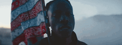 Joey Badass Holding American Flag GIF