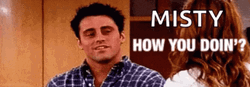 Joey How You Doin Misty Friends GIF