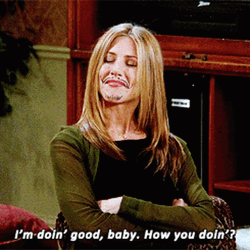 Joey How You Doin Rachel Green GIF